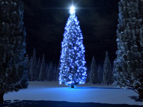 lrg 1826 sfondo desktop albero di natale blu 726